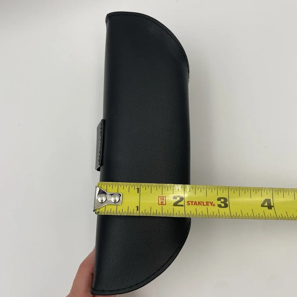 Ray Ban Black Faux Leather Sunglasses Eyeglass Glasses Case & Cleaning Rag Cloth